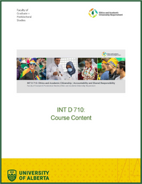 INT D 710 course materials cover