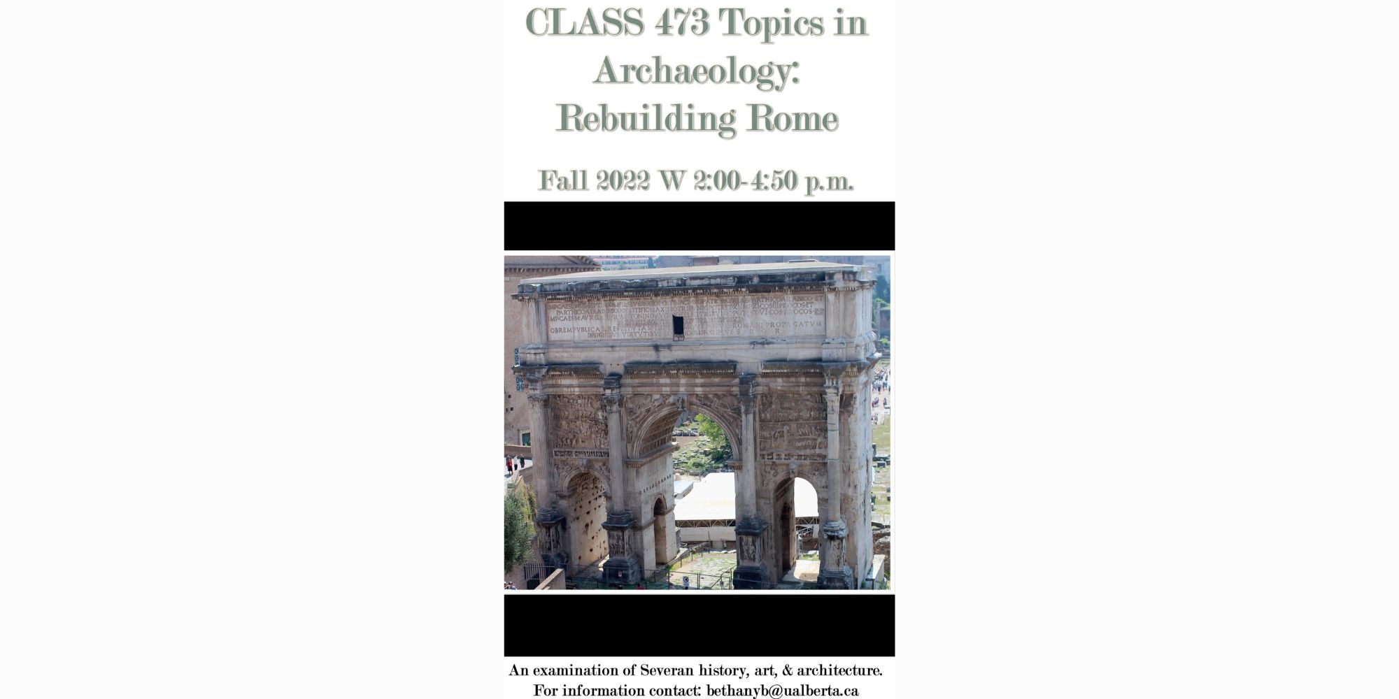 CLASS 473 Topics in Archaeology Carousel