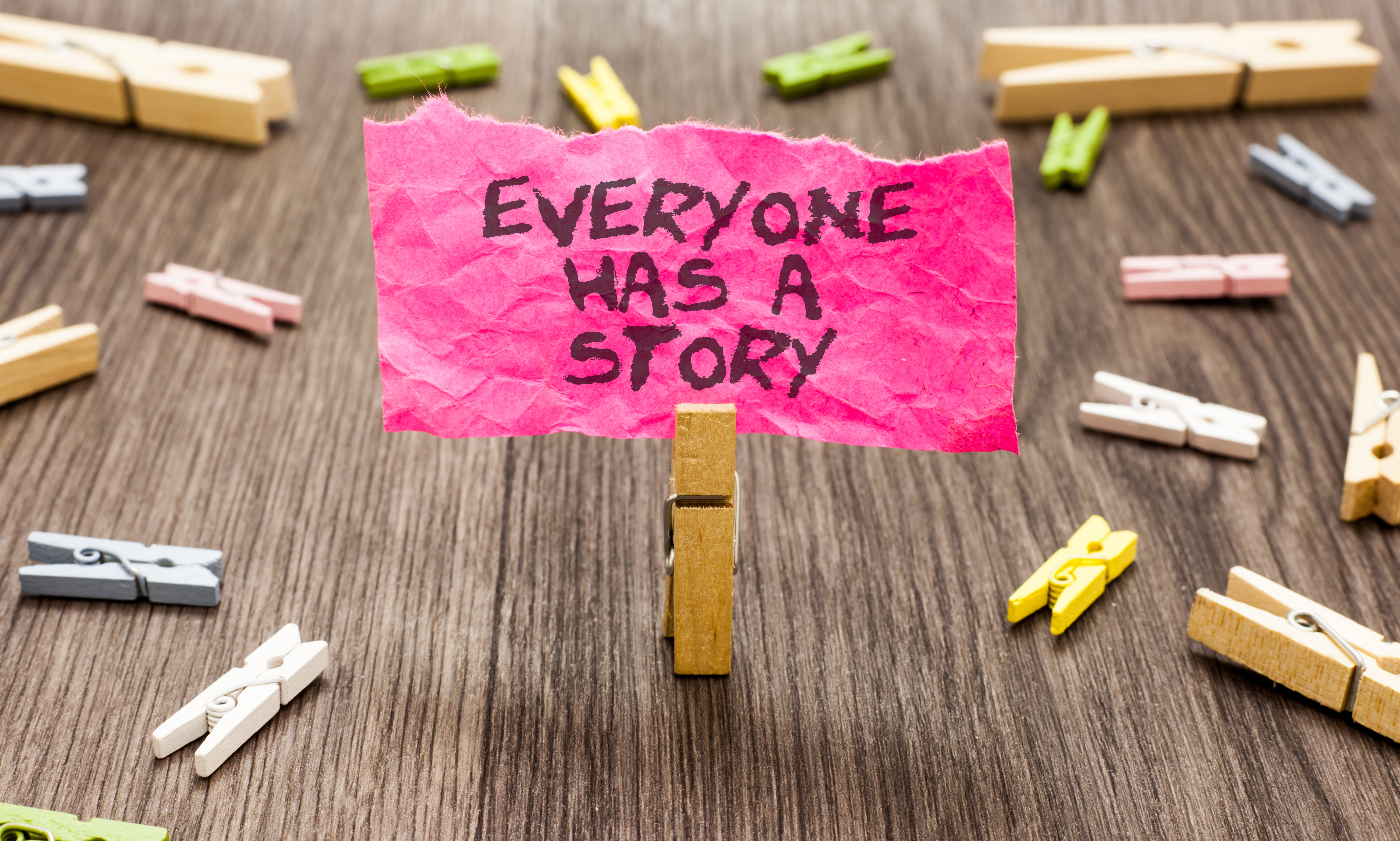 Everyone has a story written on a post it note