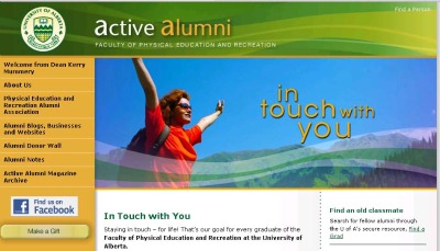 active alumni website banner