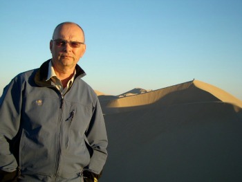 Dr. Gordon Walker in Mongolia's Gobi Desert