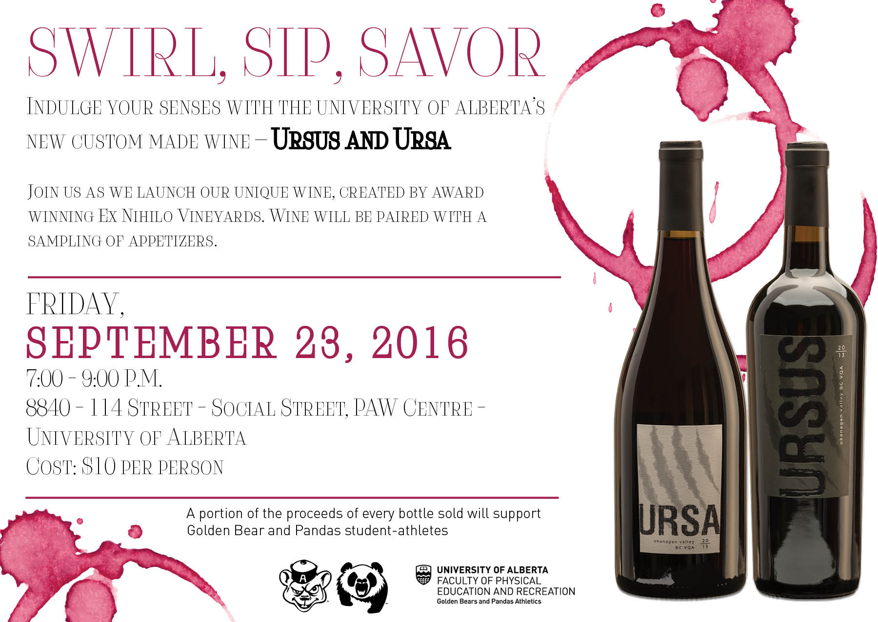 Ursa and Ursus Wine Launch Event