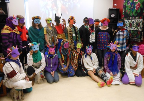 Balwin School students dressed as Malanka mummers