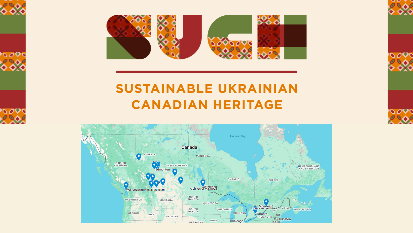 SUCH logo and map