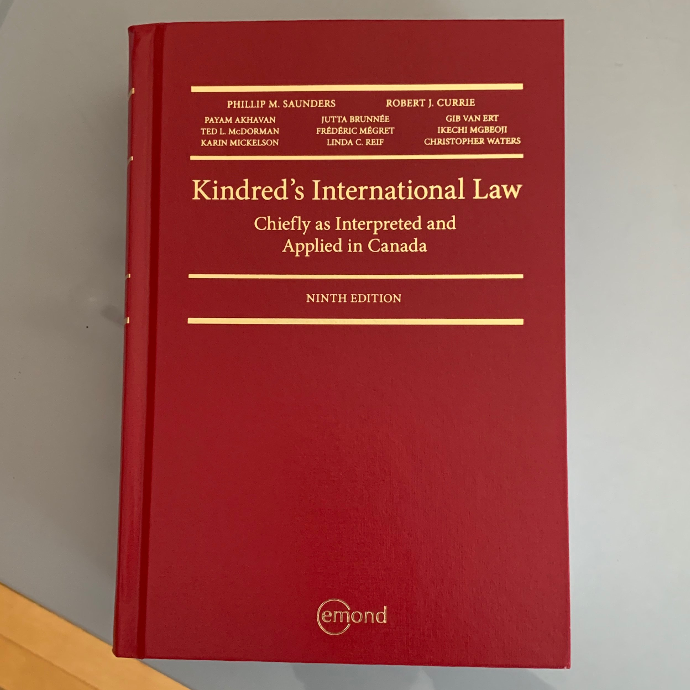 Kindred's International Law, 9th Edition (front cover)