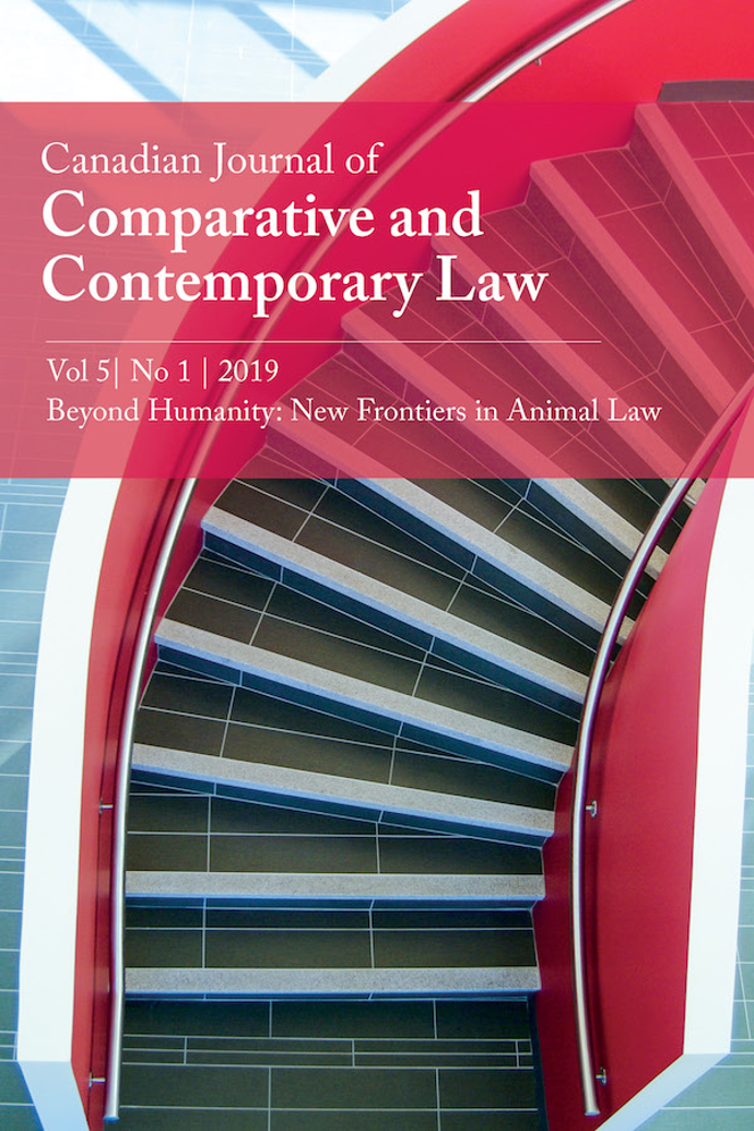 Canadian Journal of Comparative and Contemporary Law, Vol 5, No 1, 2019