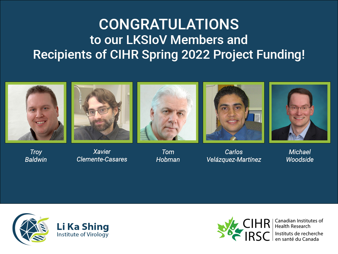 Portraits of members who received CIHR 2022 Spring funding
