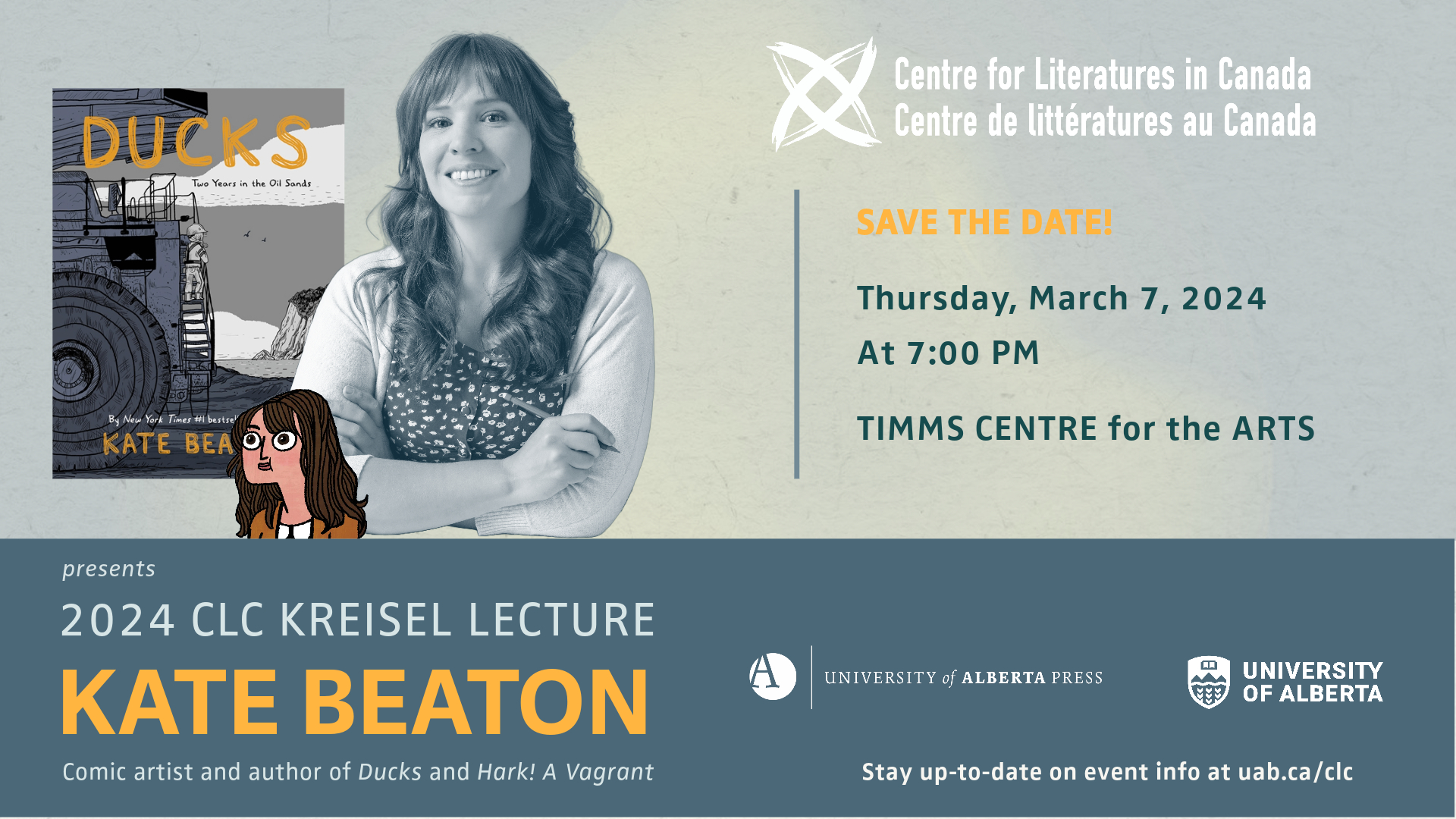 Banner Image for 2024 Kreisel Lecture with Kate Beaton