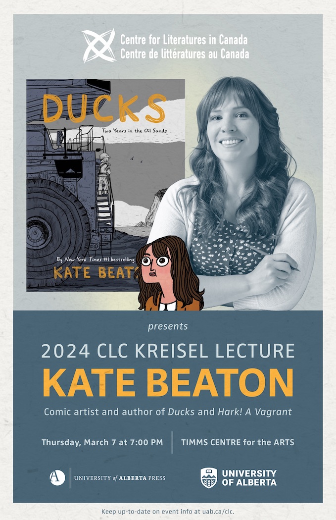 Poster for Kate Beaton Kreisel Lecture