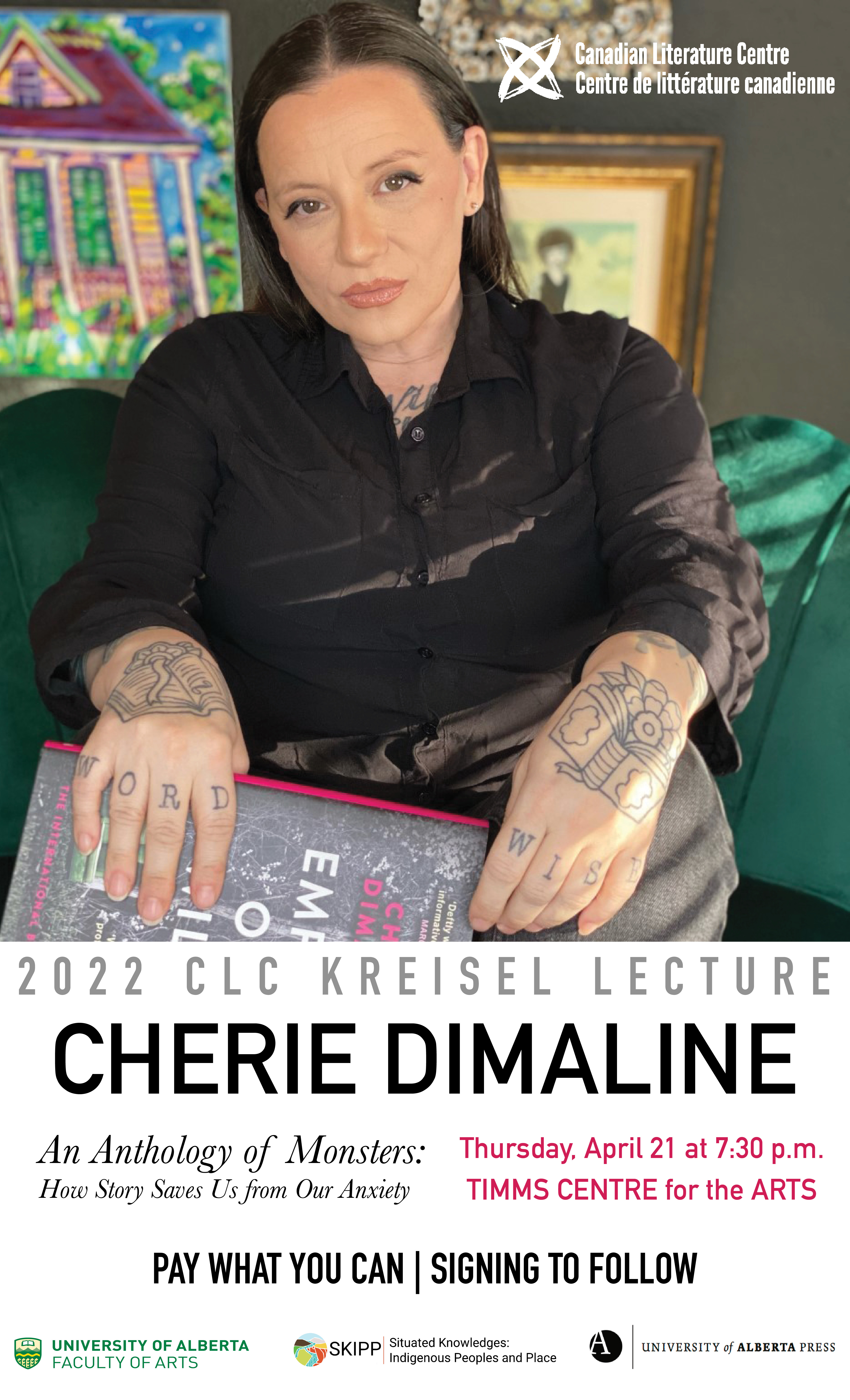 Poster for Cherie Dimaline Kreisel Lecture