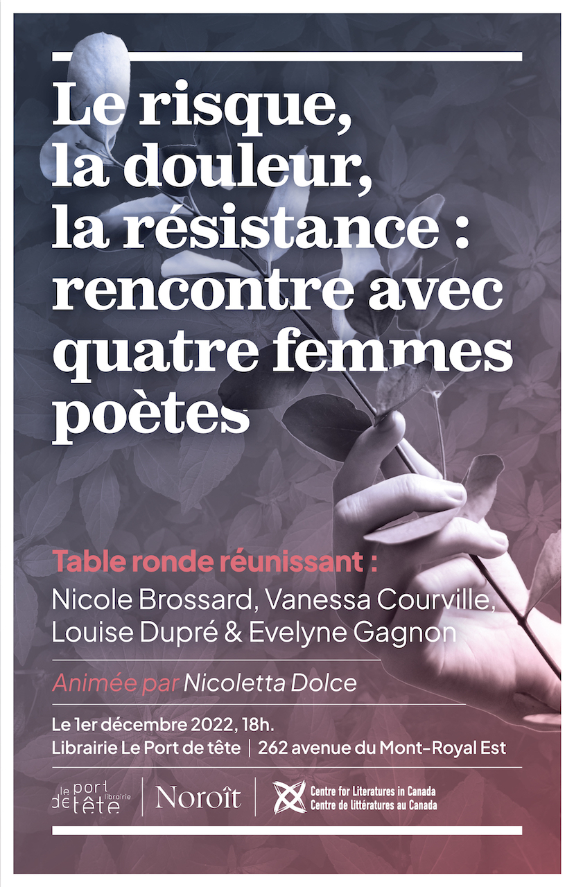 Poster for Table ronde quatre femmes poètes
