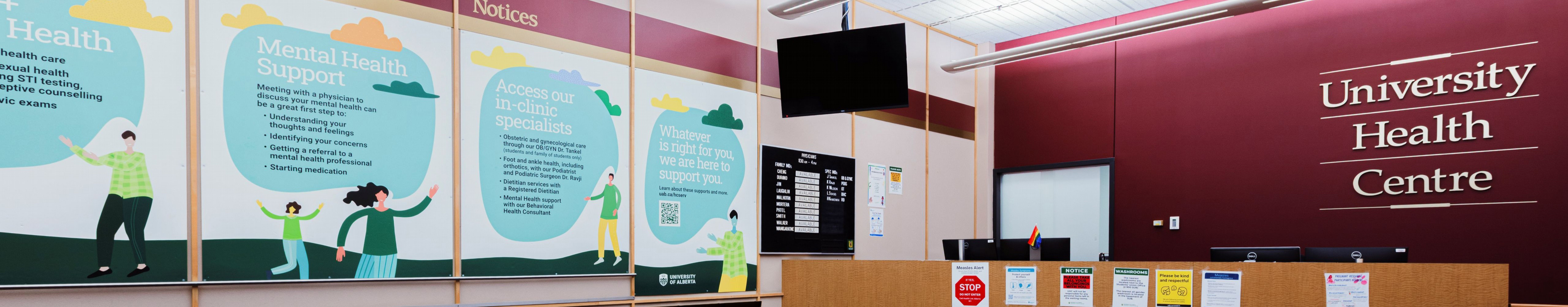 University Health Centre Reception