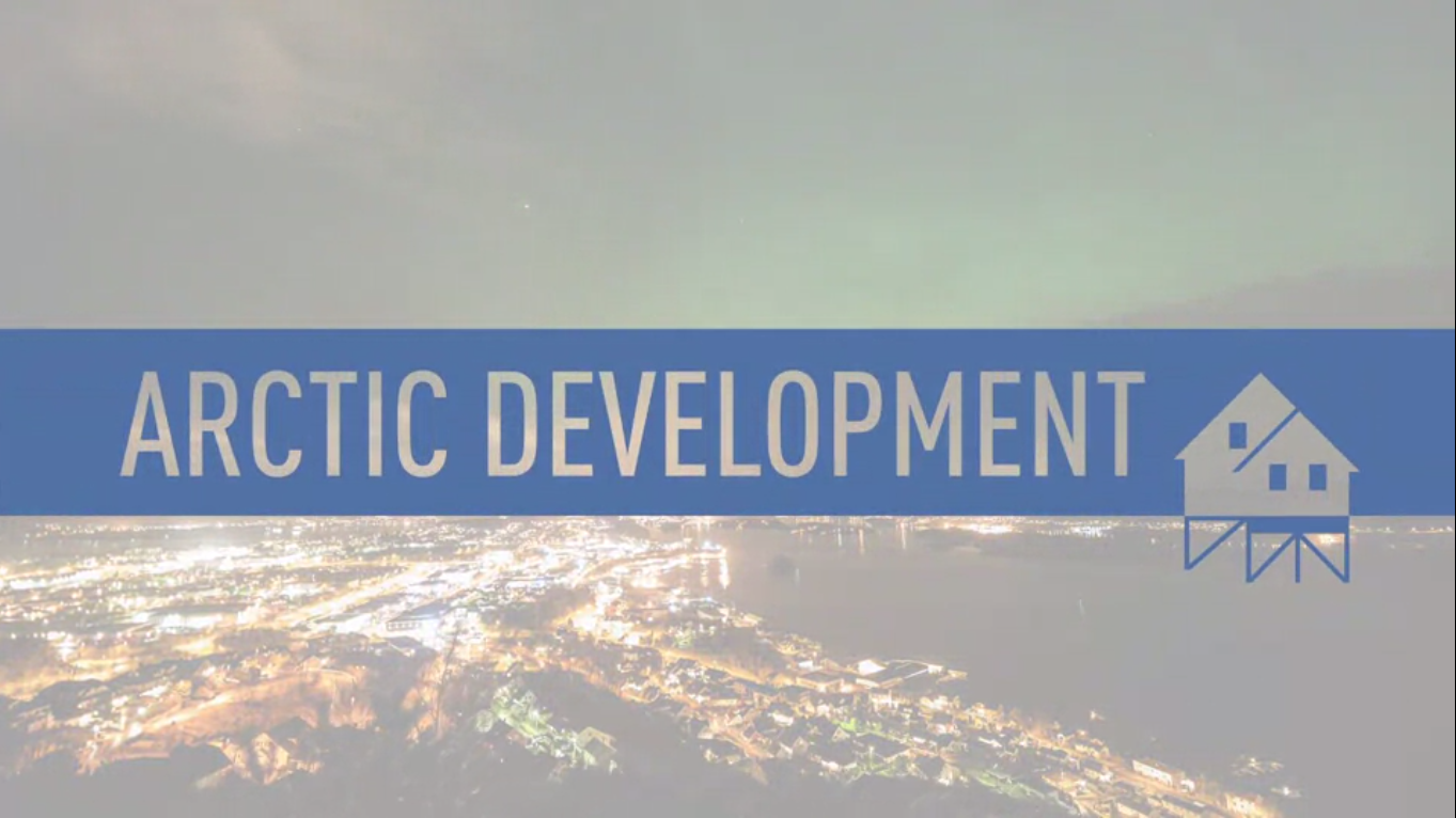 Arctic Development online course title card.