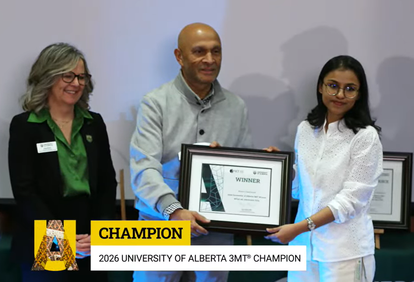 Sabrina Haque Wins the 3MT!