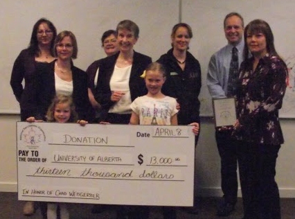 The National Sarcoidosis Organization donated $13,000 to U of A researchers on April 8, 2013