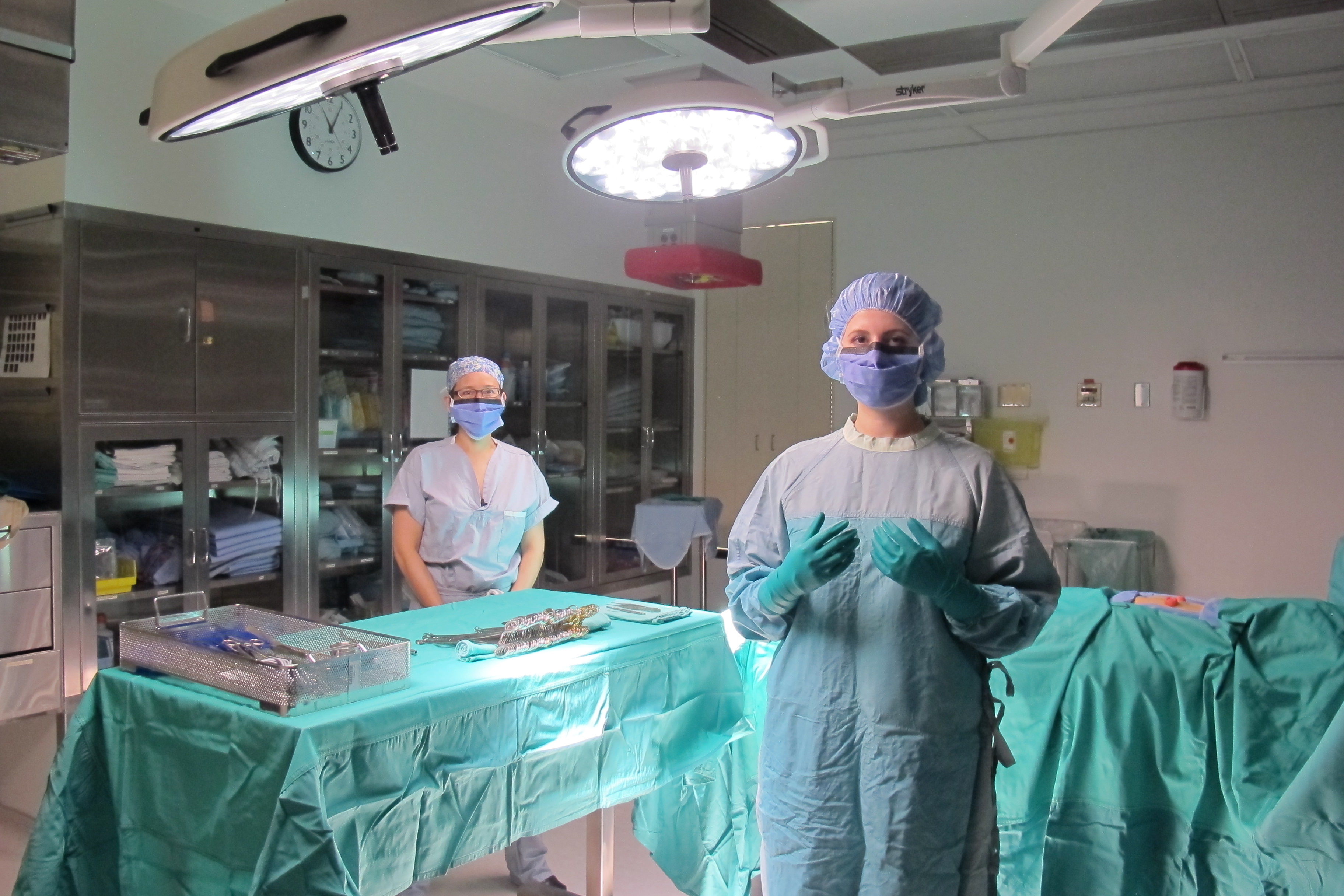 Health professionals in a University of Alberta operating room.