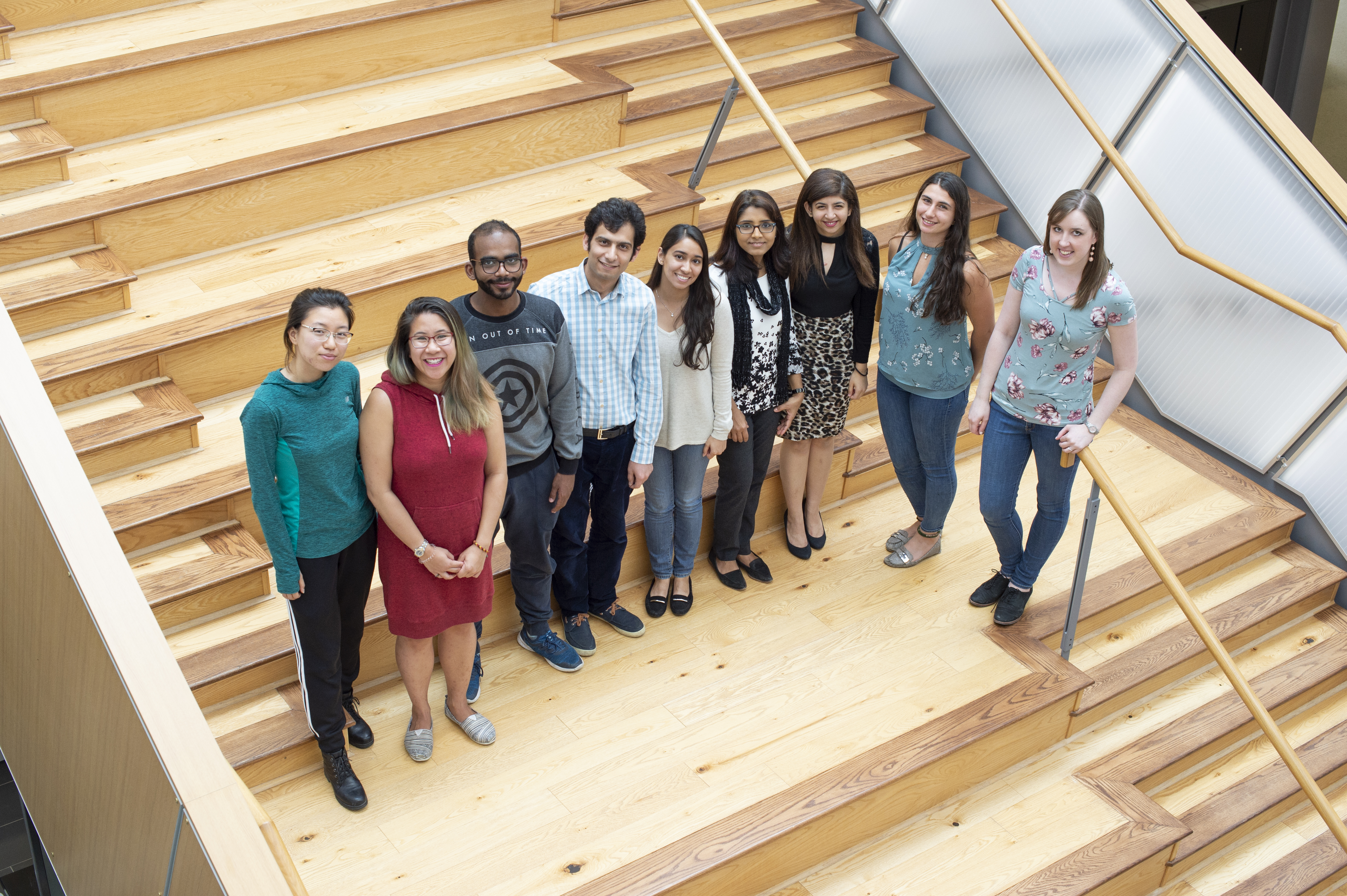 MatCH Students group photo on ECHA atrium stairs