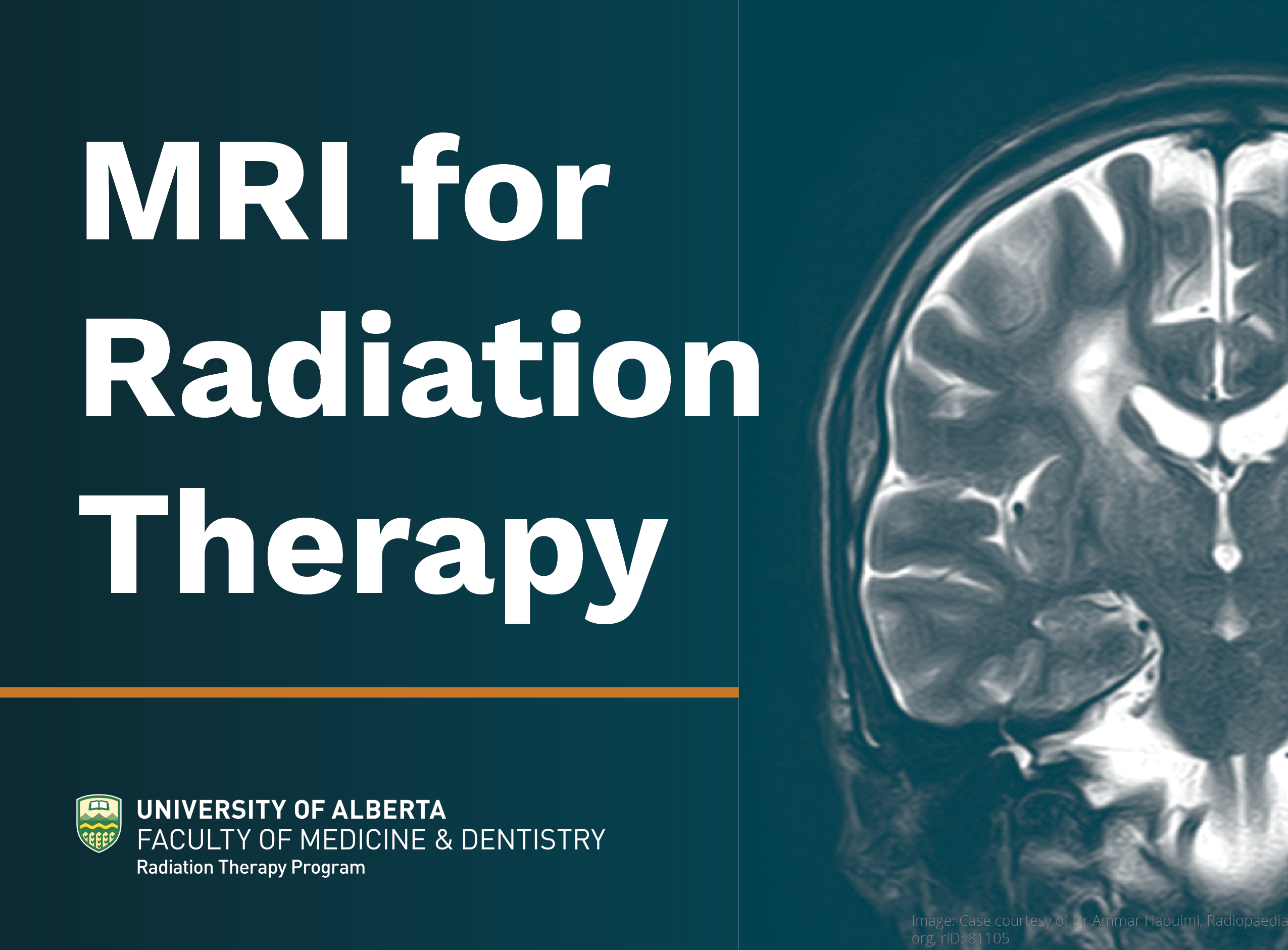 MRI for RADTH course banner