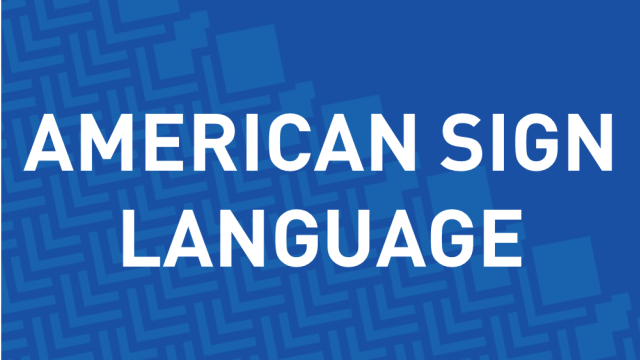 American Sign Language courses
