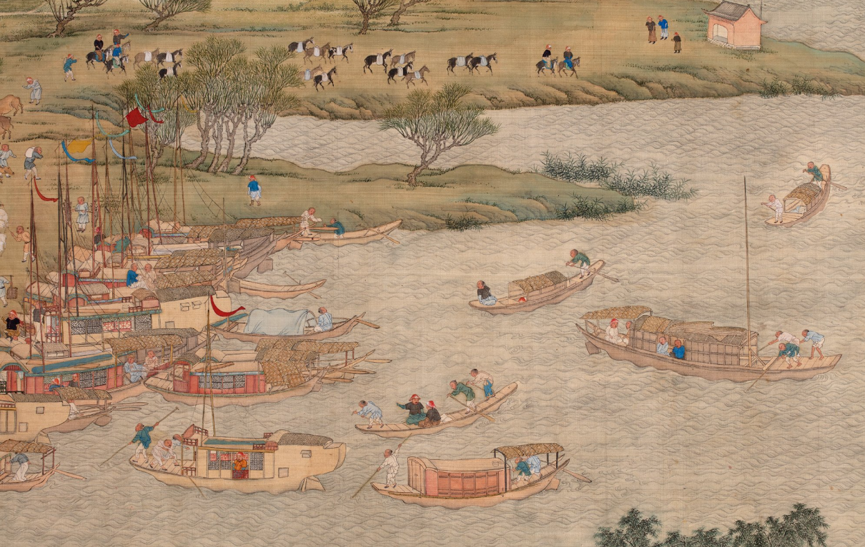 Section from Jinshan – A Stopping Point on the Kangxi Emperor’s Southern Inspection Tour