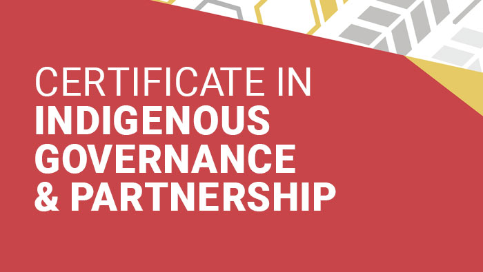 Certificate in Indigenous Governance and Partnership logo