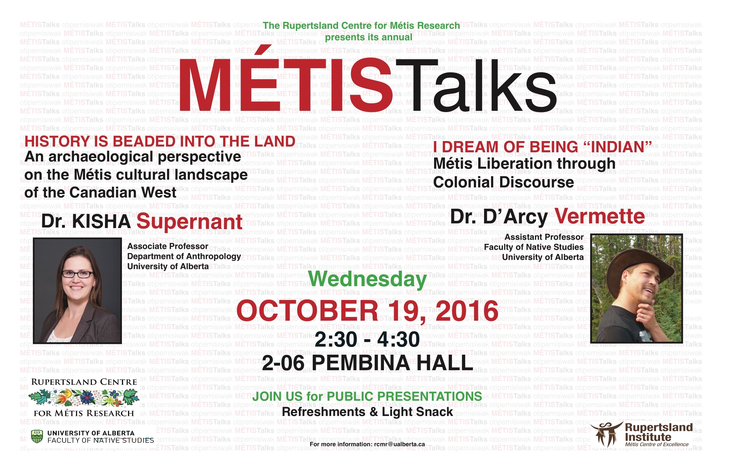 Metis Talks Poster October 2016