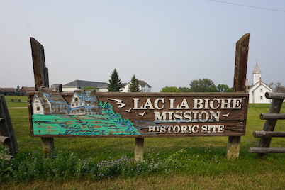 Lac La Biche Mission sign