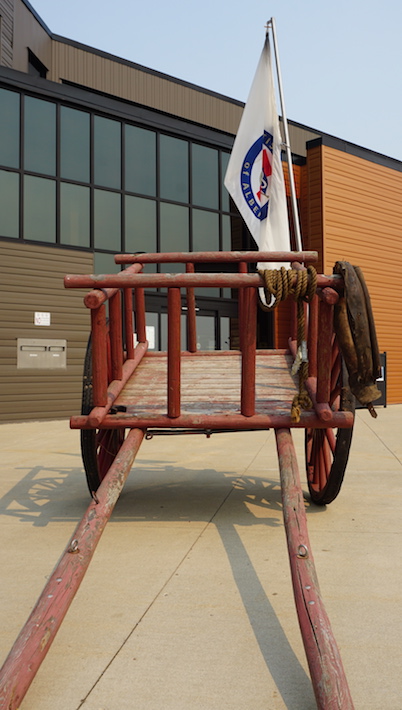 Red River Cart with MNA flag