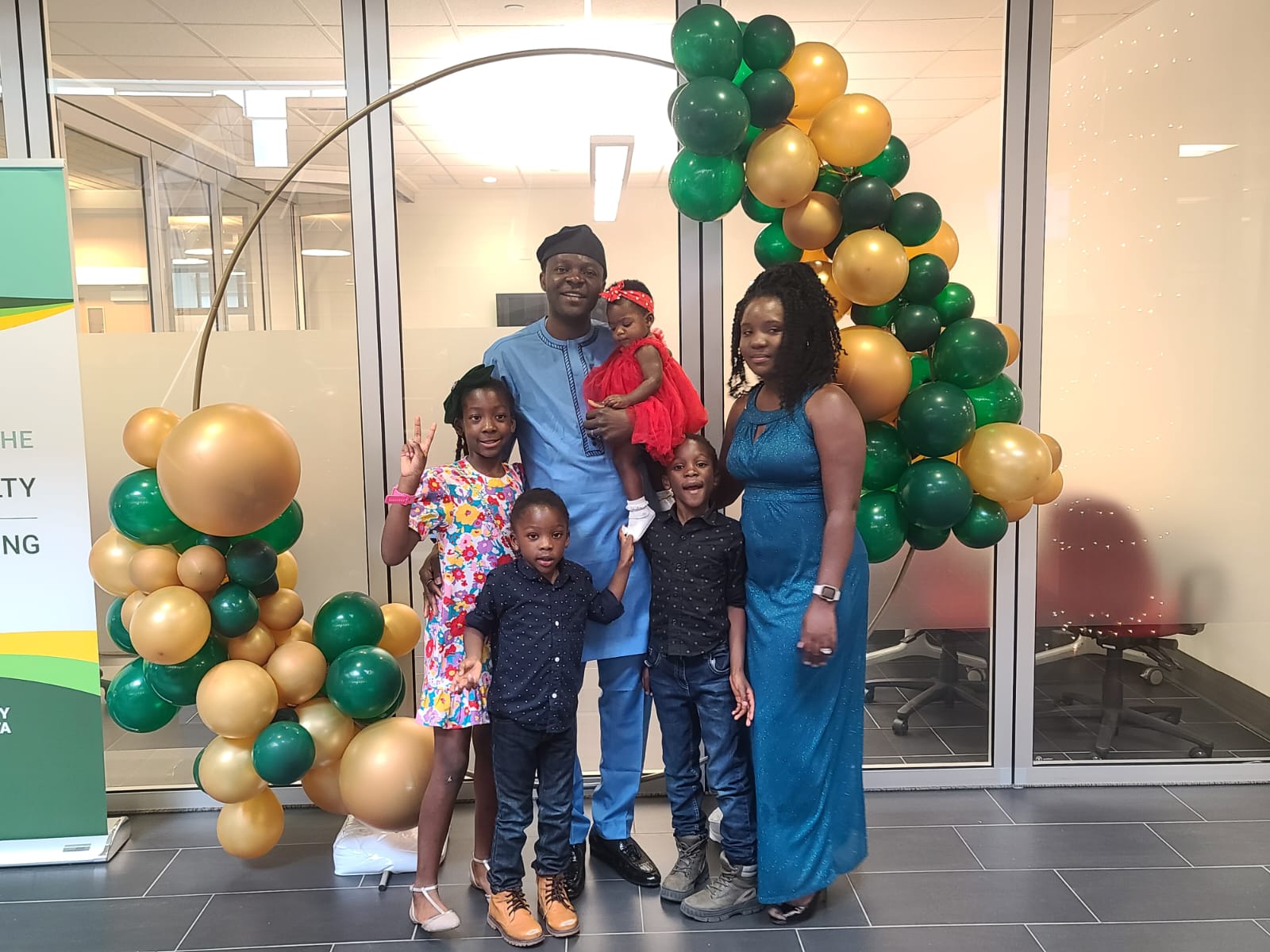 Chidiebere Ezenyem and family