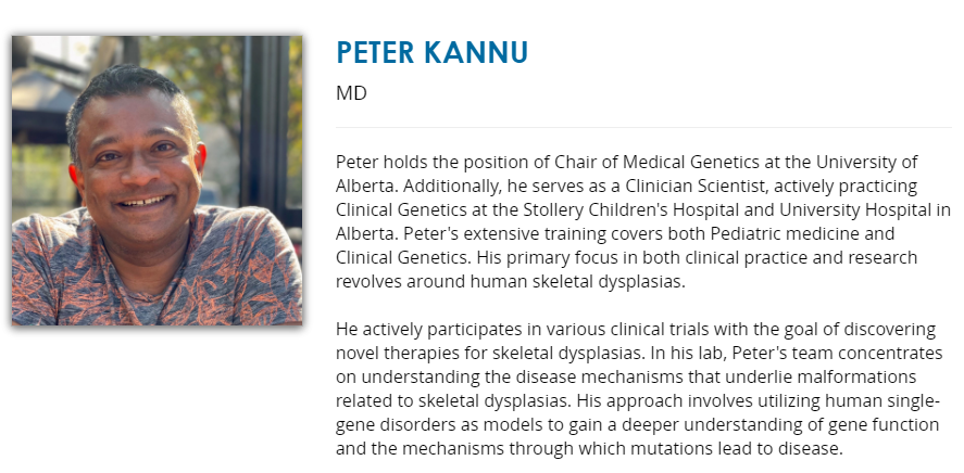 Bio and pic of Dr. Peter Kannu, keynote speaker for Research Day 2024.