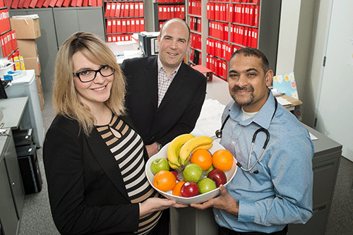 Francois Boldus and Piush Mandhane collaborated on research for pregnant women like Tara Daubert, who gave birth to a healthy girl in May.