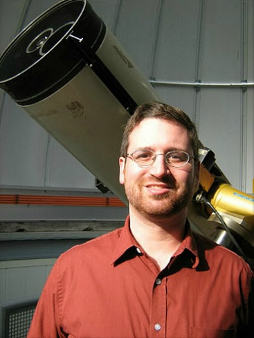 Gregory Sivakoff in the University of Alberta observatory.