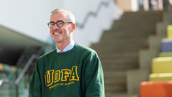 President Bill Flanagan in Green and Gold