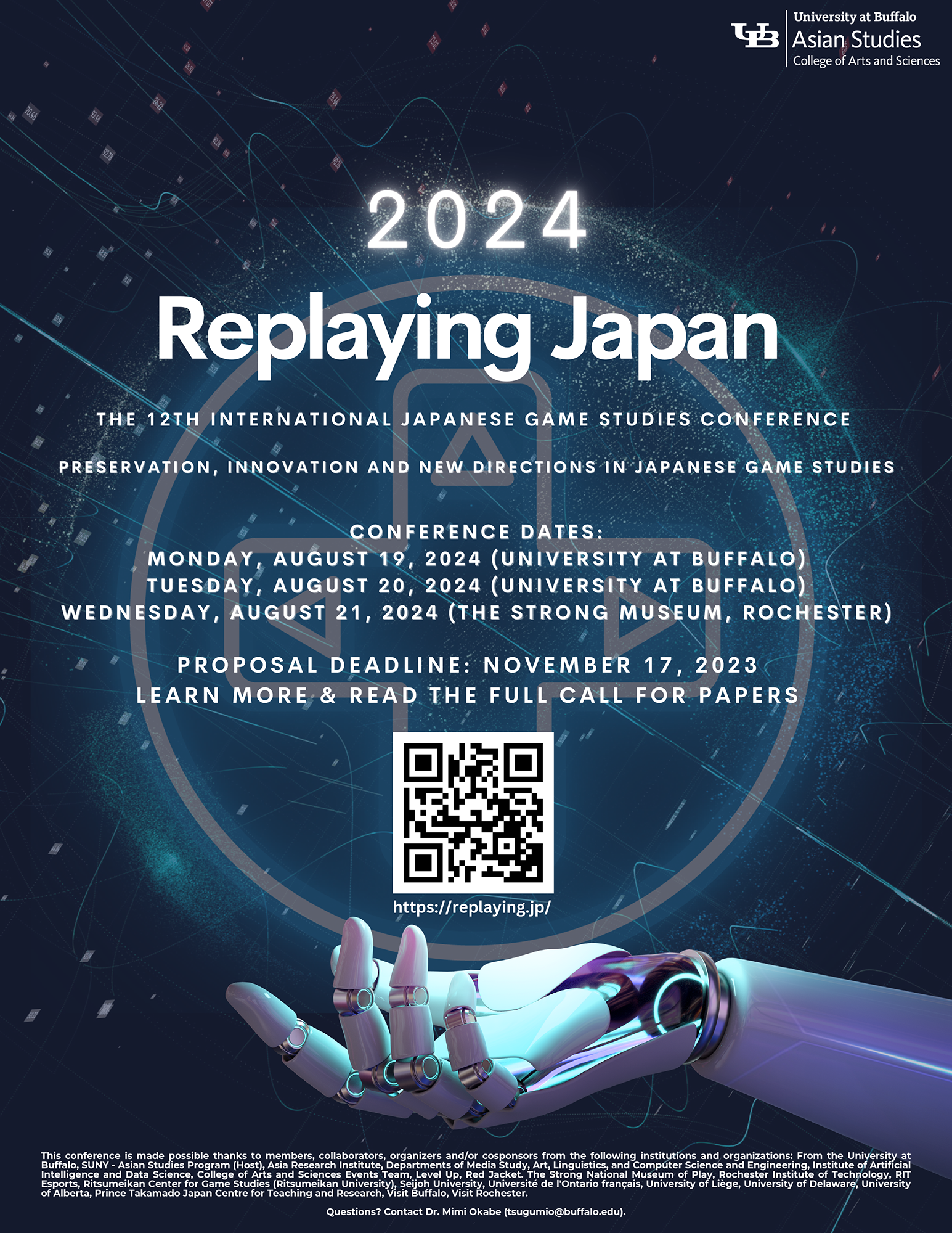 Replaying Japan 2024 Poster