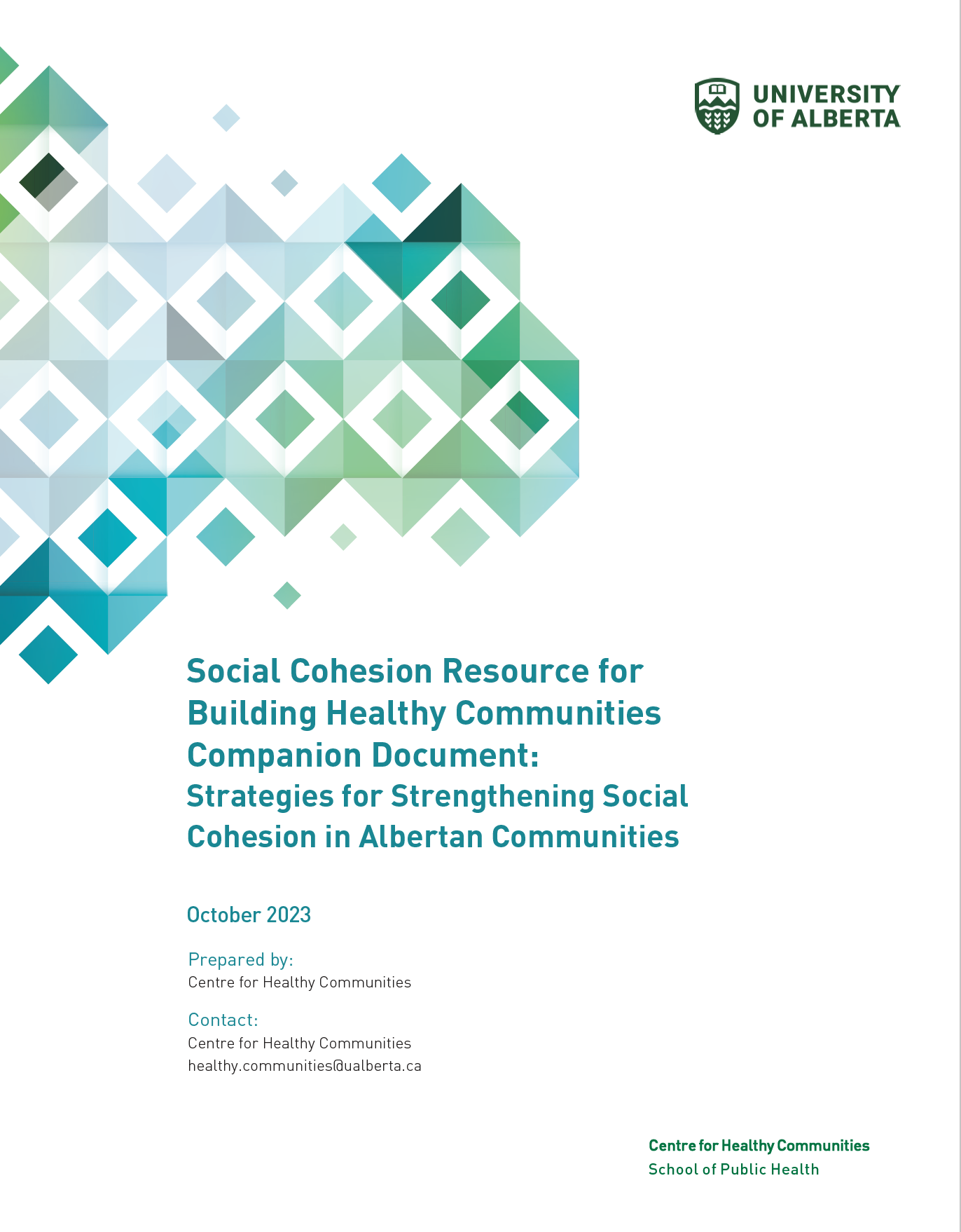 Social Cohesion Report Cover