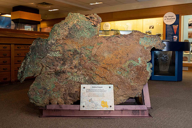 Big Copper from the Mineralogy & Petrology Collection in the Department of Earth and Atmospheric Sciences.