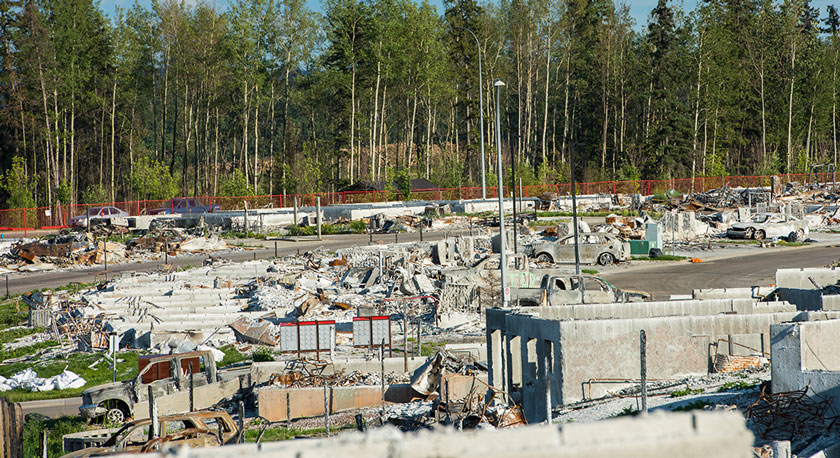 Fort McMurray fire damage