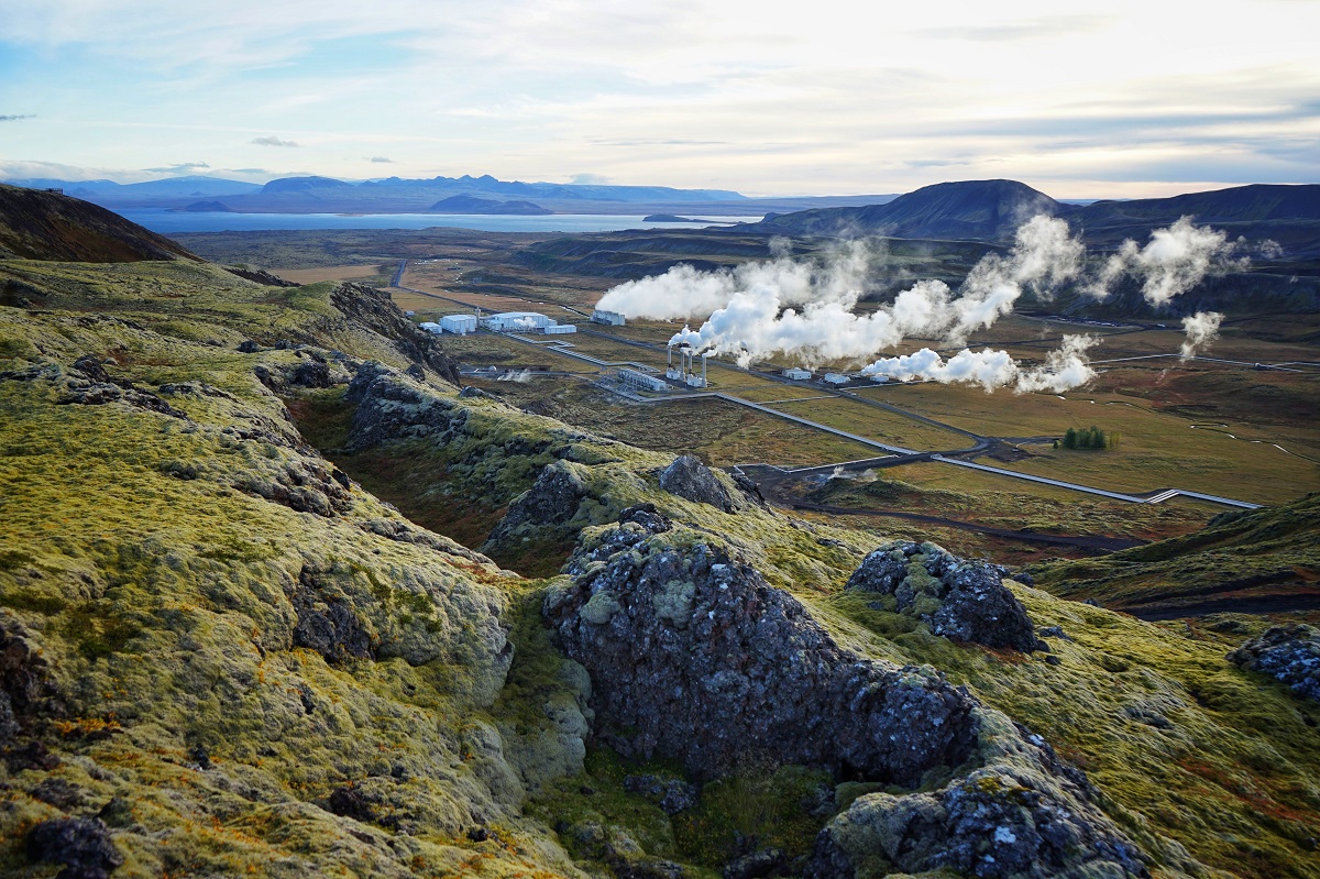 The Nesjavellir geothermal plant in Reykjavik, Iceland was the second stop on Finley's journey.