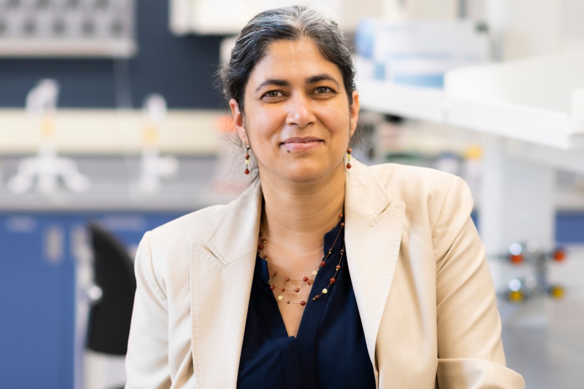 Lara Mahal, professor in the Department of Chemistry and Canada Excellence Research Chair. Photo credit: John Ulan