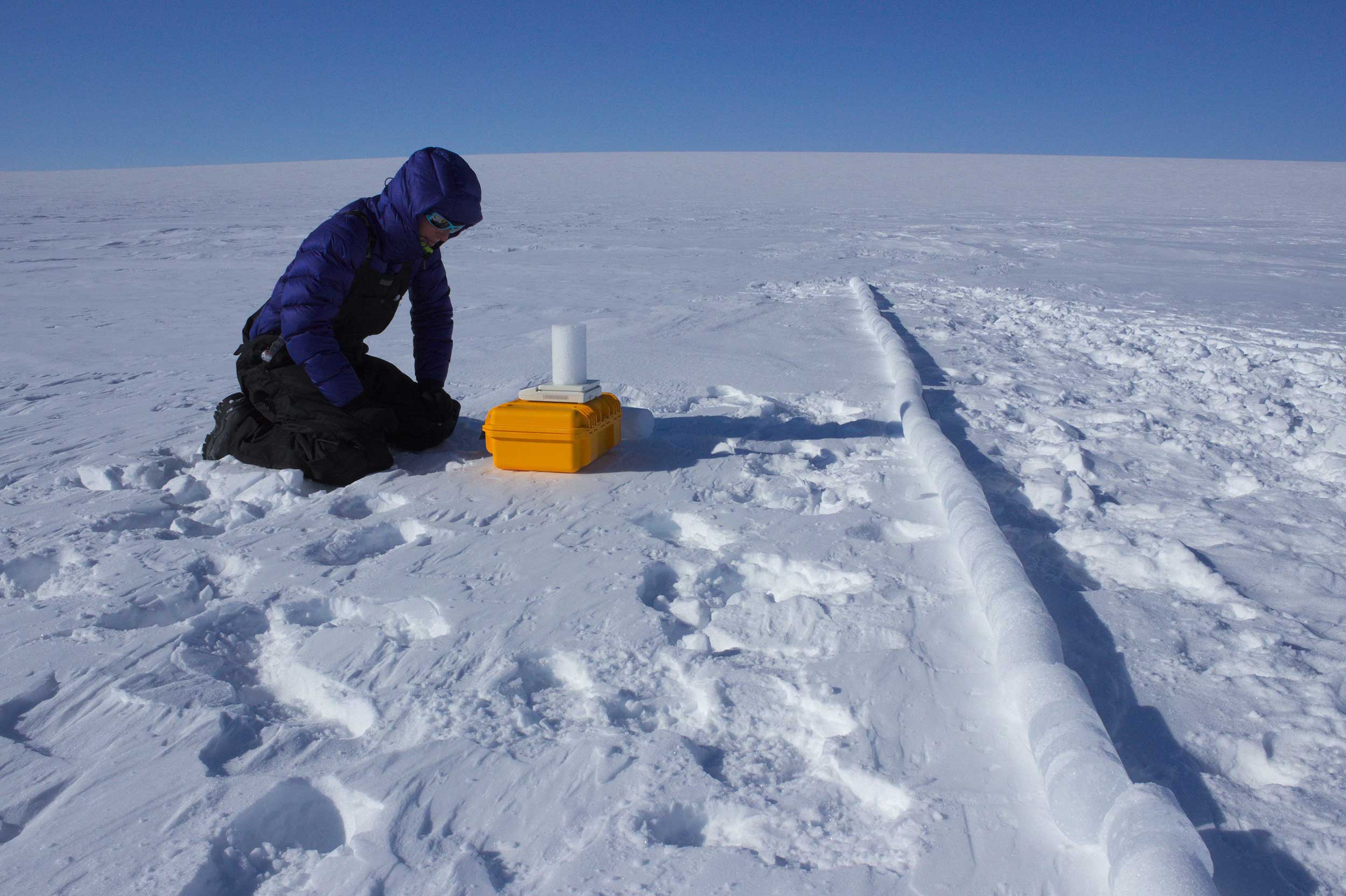 Ice core sample collection