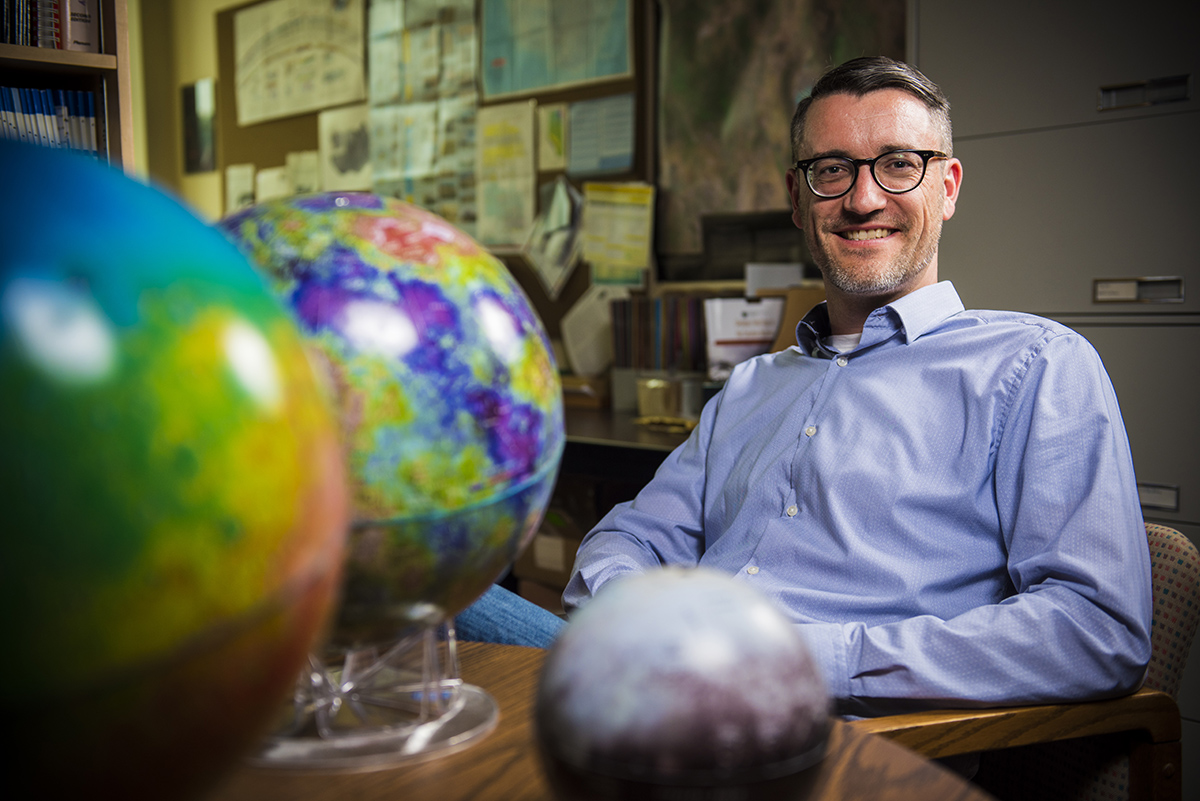 Chris Herd is curator of the University of Alberta Meteorite Collection and a professor in the Department of Earth and Atmospheric Sciences. Photo credit: John Ulan