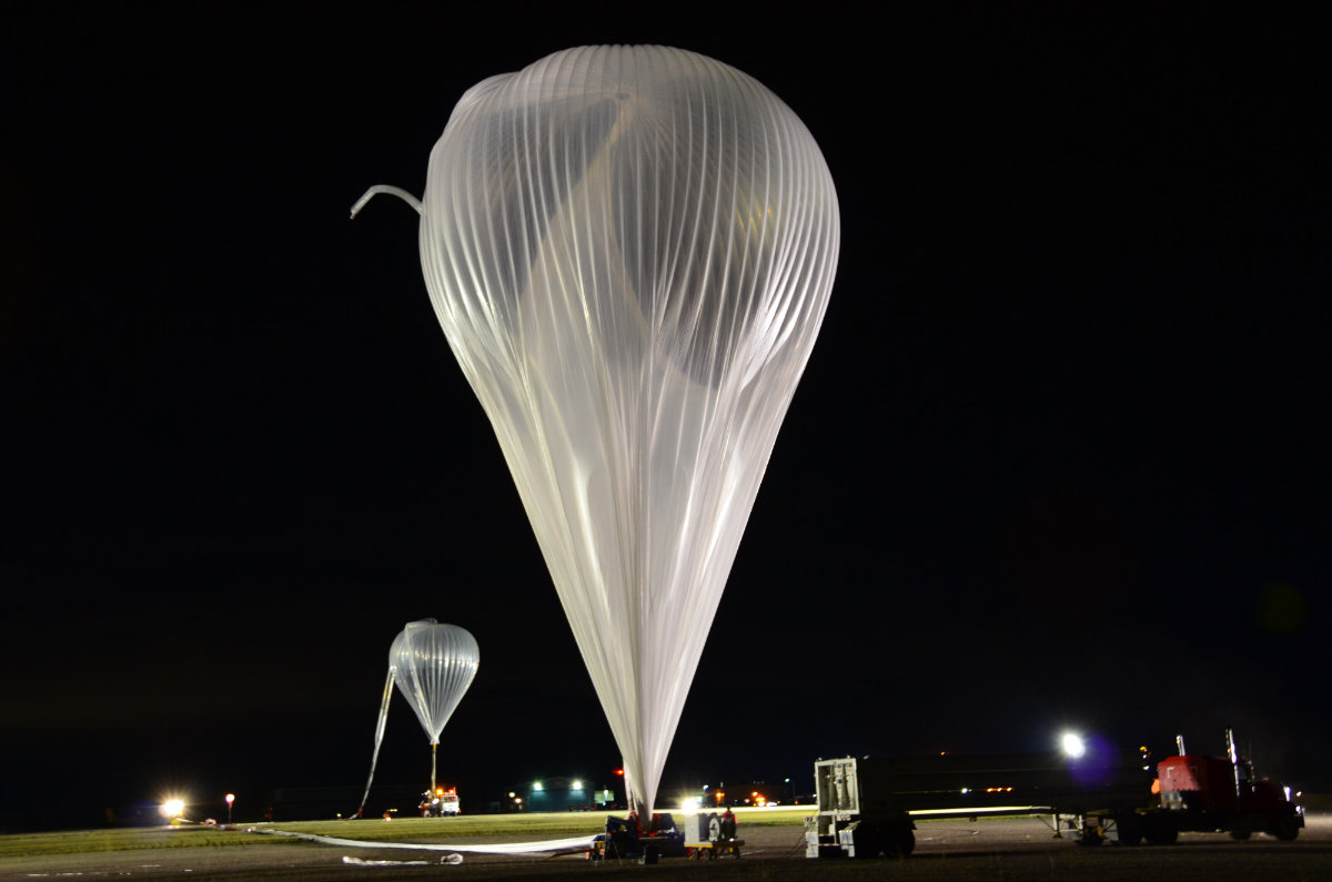 A stratospheric balloon from the Canadian Space Agency