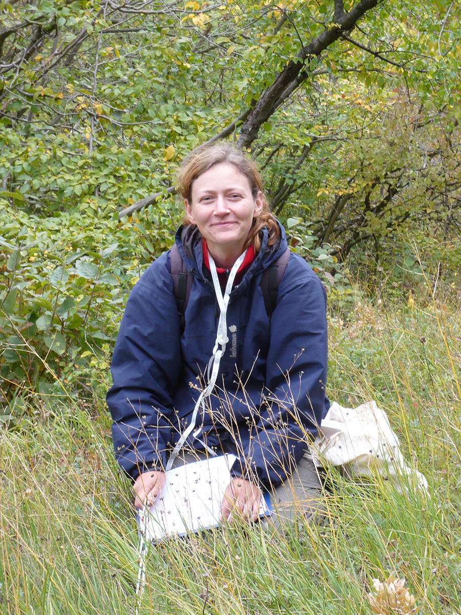 New assitant professor Viktoria Wagner is a botantist who studies grasslands like this one