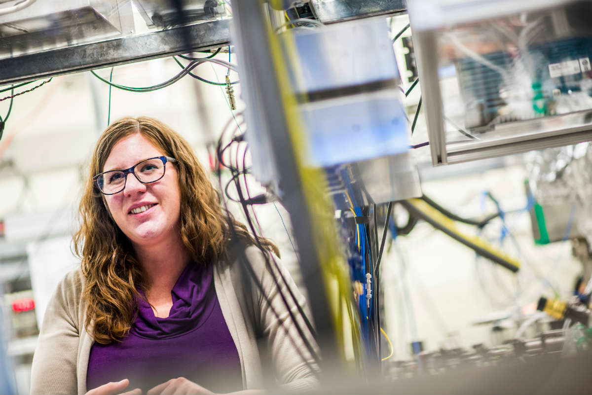 Lindsay LeBlanc, assistant professor of physics and Canada Research Chair in Ultracold Gases for Quantum Simulation.