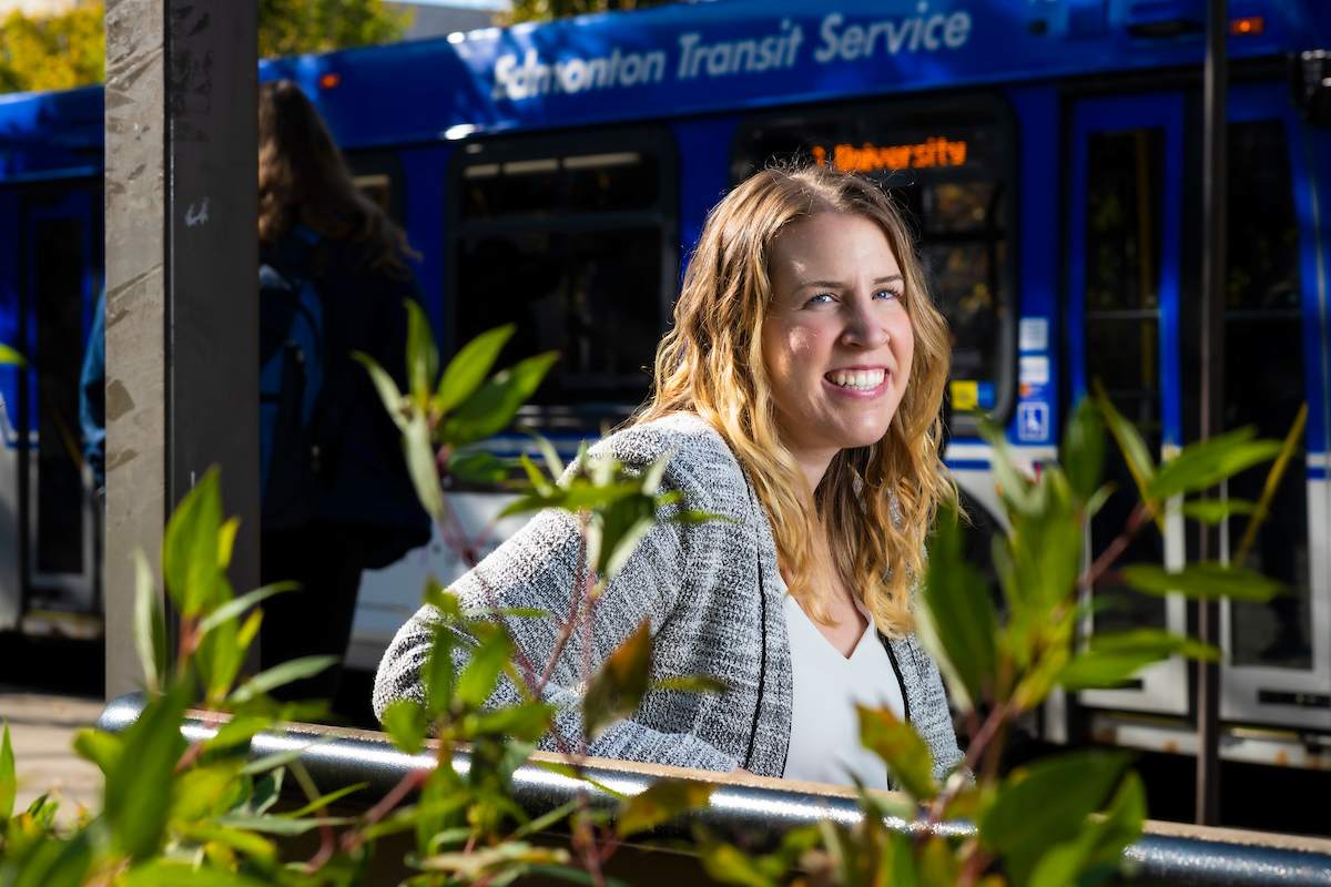 Emily Grise, new assistant professor in the School of Urban and Regional Planning, is passionate about improving sustainable transportation in urban regions