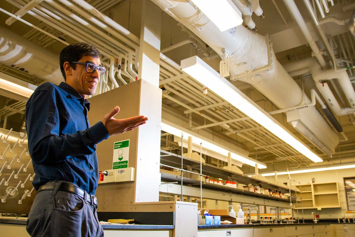 "There is probably no greater mystery than deciphering where we came from," said Sheref Mansy, new chemistry professor.