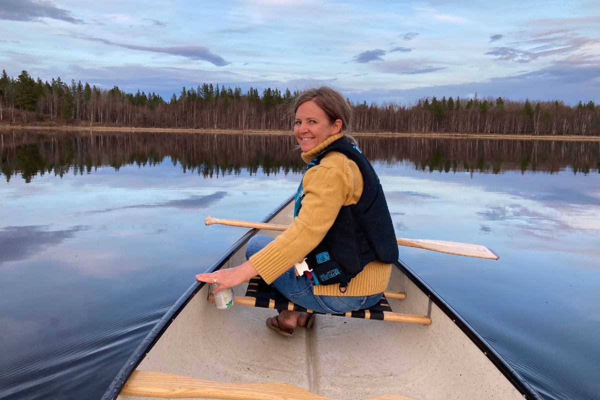 Tracy Raivio, pictured on Medicine Lake. On July 1, Raivio will become the interim chair in the Department of Biological Sciences.