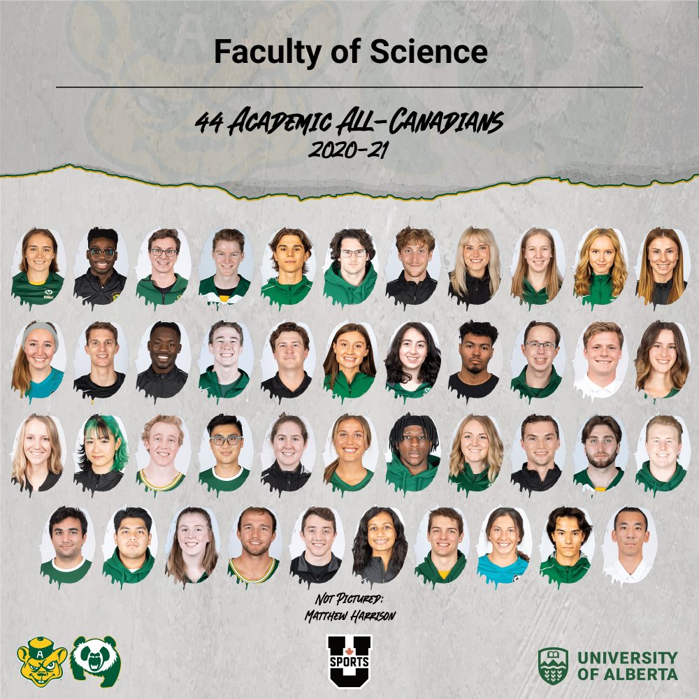 Congratulations to the 44 Faculty of Science student athletes recognized as 2021 Academic All-Canadians!