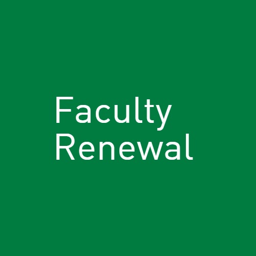 Faculty Renewal