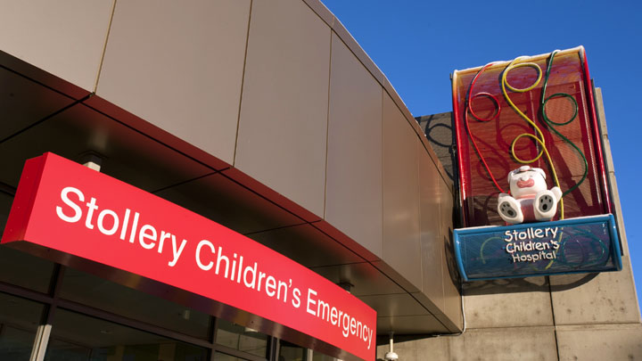 The Outside of the Stollery Children's Hospital